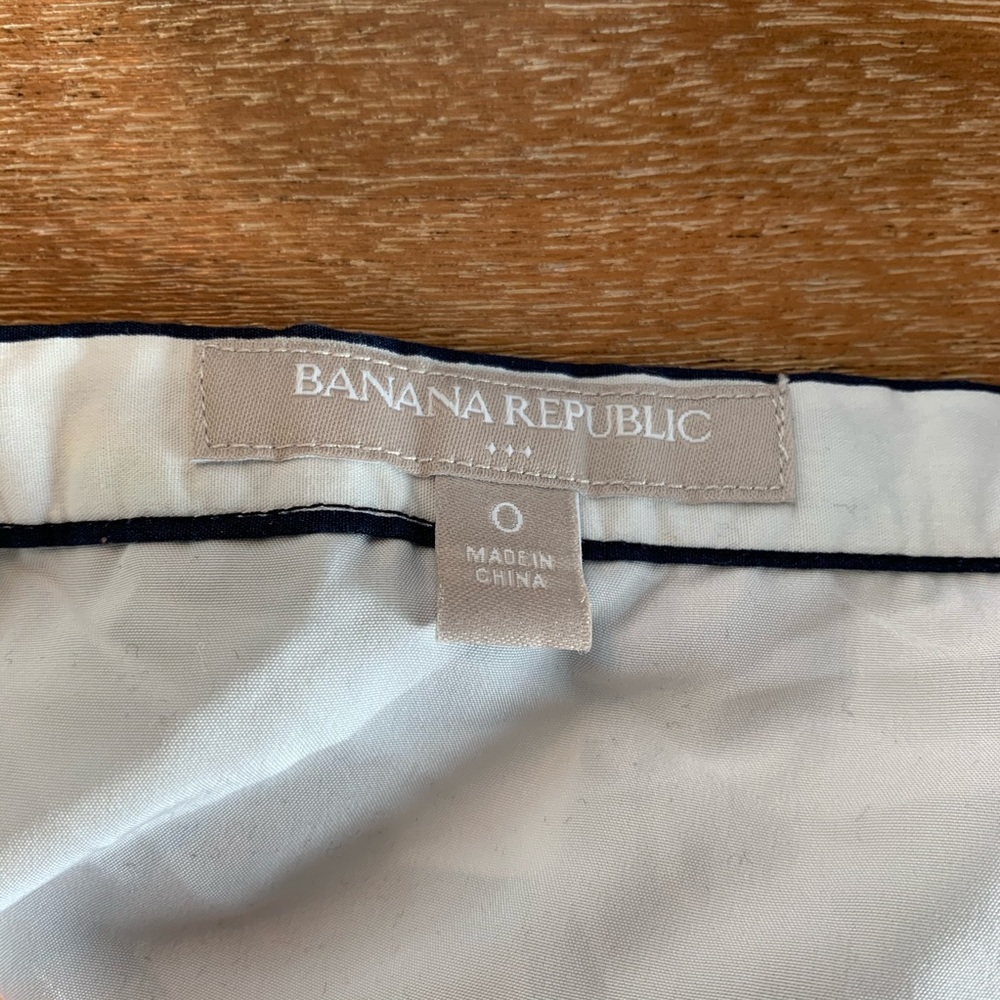 BANANA REPUBLIC Stripped Flowered Skirt Size 0 - Picture 4 of 5